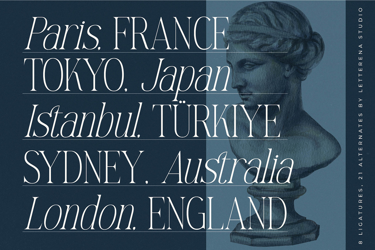 Mostlight Modern Alternate Serif, a Serif Font by Letterena Studios (Photo 7 of 15)