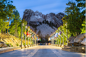 Avenue of Flags and illuminated, an Arts & Entertainment Photo by Leonid Andronov