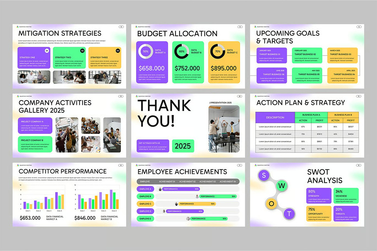Quarterly Meeting Powerpoint preview 4