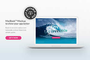 Hero / Header MacBook™ Mockup
