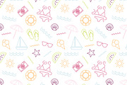 Summer vacation card and pattern, a Pattern Graphic by tetiana.svirska (Thumbnail 7 of 7)