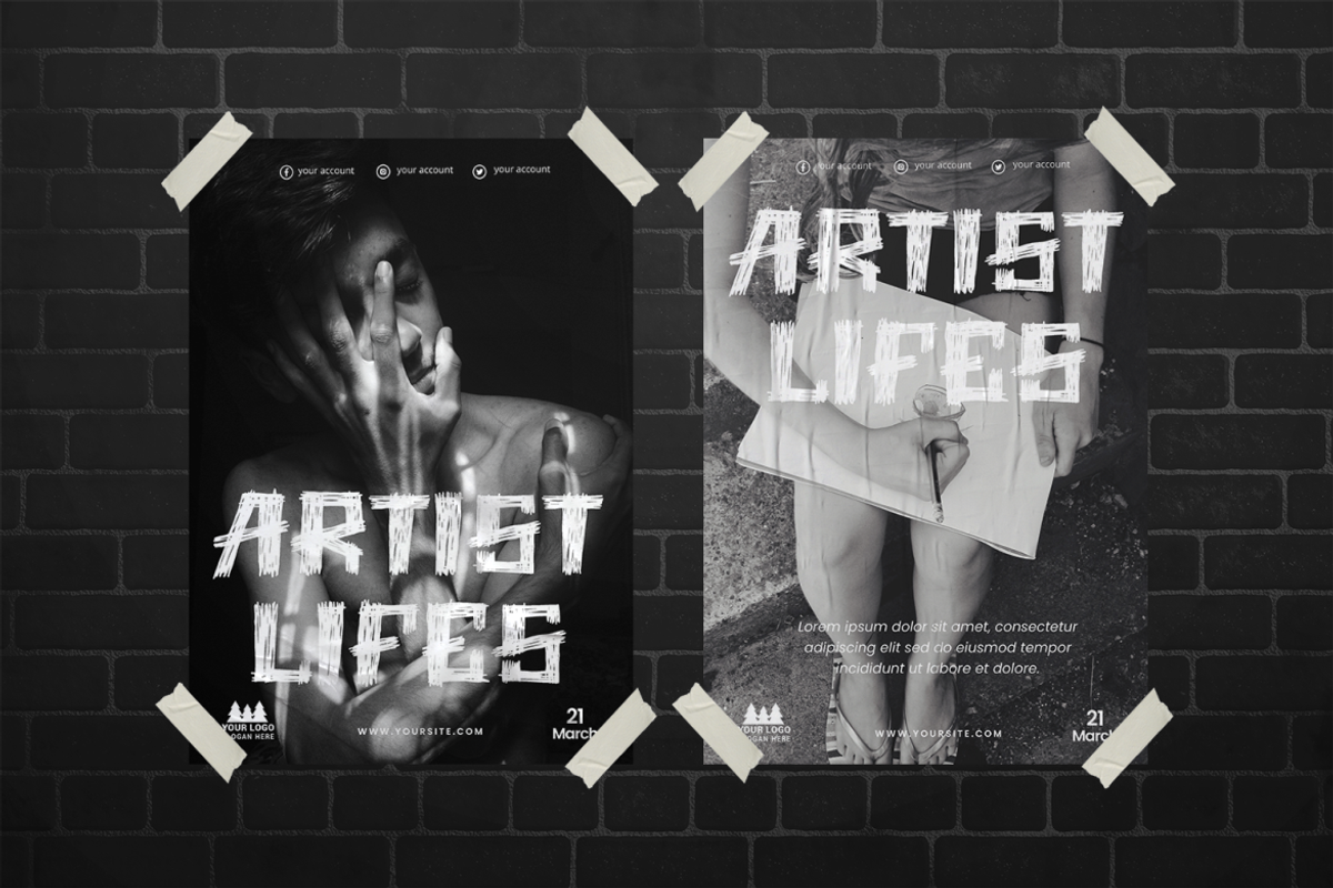 Pencil Trace Scribble Font, a Font by PutraCetol Studio (Photo 2 of 5)