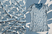 Blue and beige floral patterns, a Pattern Graphic by pineart (Thumbnail 2 of 7)