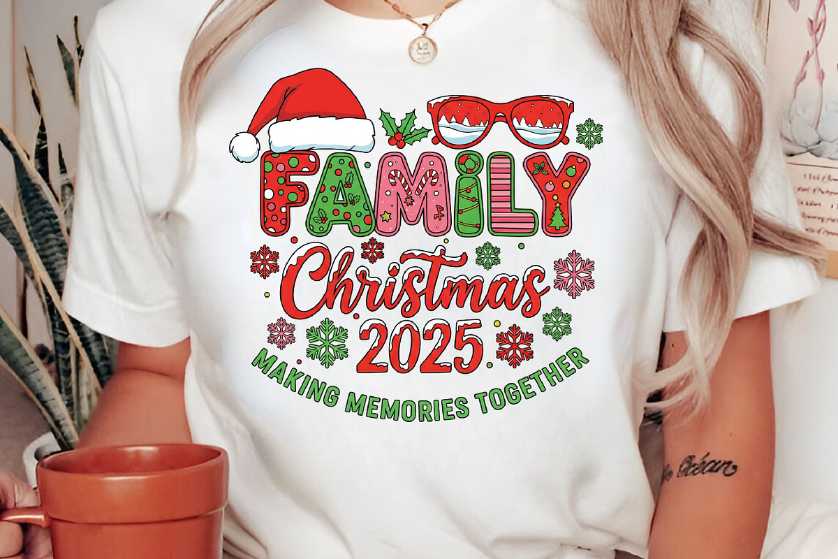 Family Christmas 2025 Png, an Illustration by Craft Nest (Photo 3 of 6)