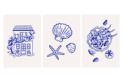 Dolce Vita, summer set + backgrounds, a Decorative Illustration by Good Studio (Thumbnail 7 of 28)