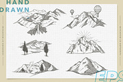 illustration of mountains, an Object Graphic by beetlepixels (Thumbnail 1 of 5)
