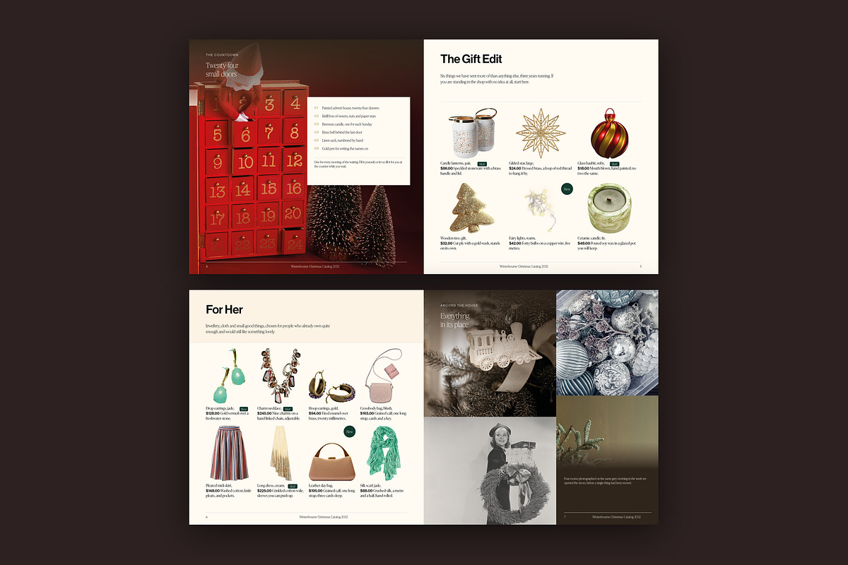 Square Christmas Catalog Template, a Brochure Template by BrandPacks (Photo 3 of 7)