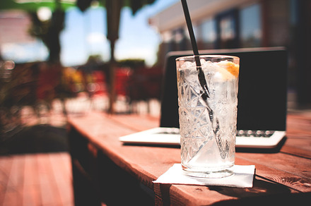 Fresh Cocktail With Closed Macbook preview 6