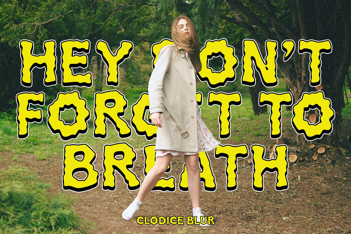 Clodice Blur, a Sans Serif Font by Craft Supply Co. (Photo 7 of 8)