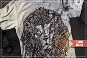 Ornamental Hand Drawn Lion, an Animal Illustration by alexrockheart (Thumbnail 4 of 4)