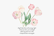 watercolor clipart tulip set, a Decorative Illustration by Patishop Art (Thumbnail 9 of 11)