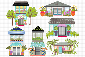 Houses Clip Art 6