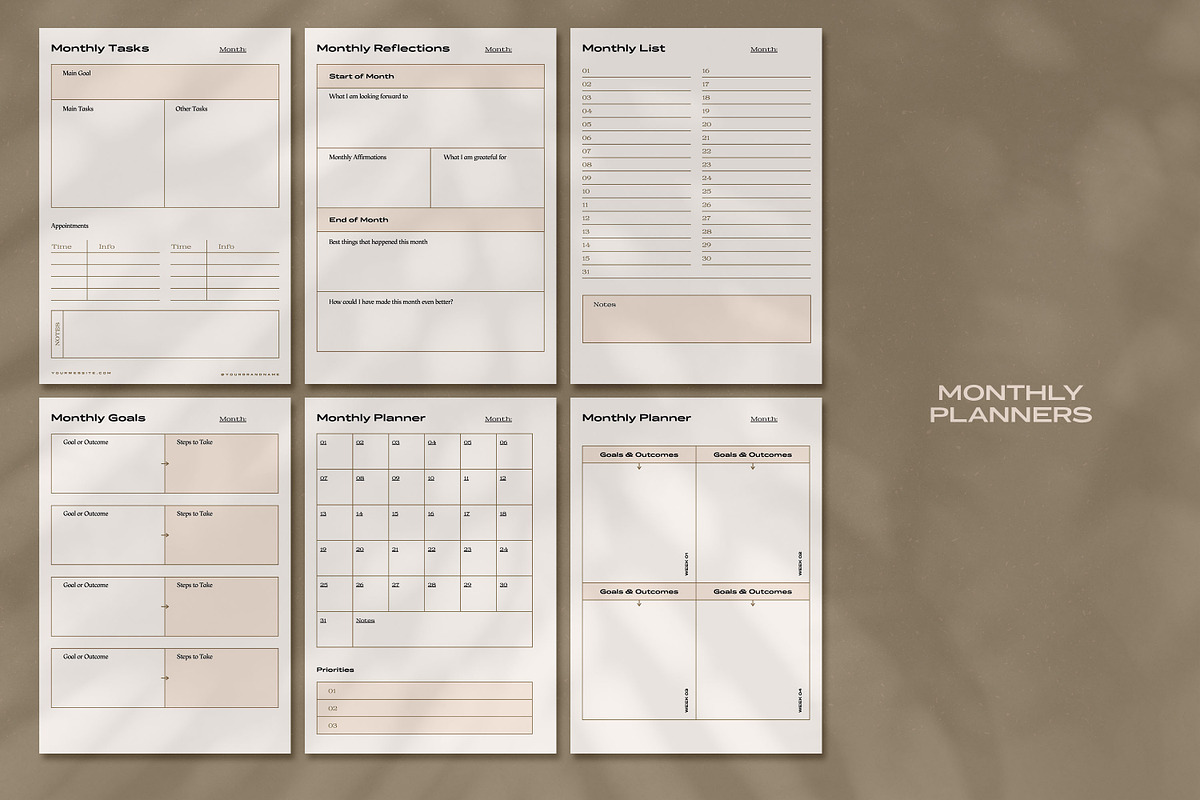 Aesthetic Planner Bundle + More, a Templates & Theme by AndrewPixel (Photo 5 of 12)