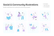 Social and Community Bundle, a Person Illustration by Brickclay (Thumbnail 1 of 14)