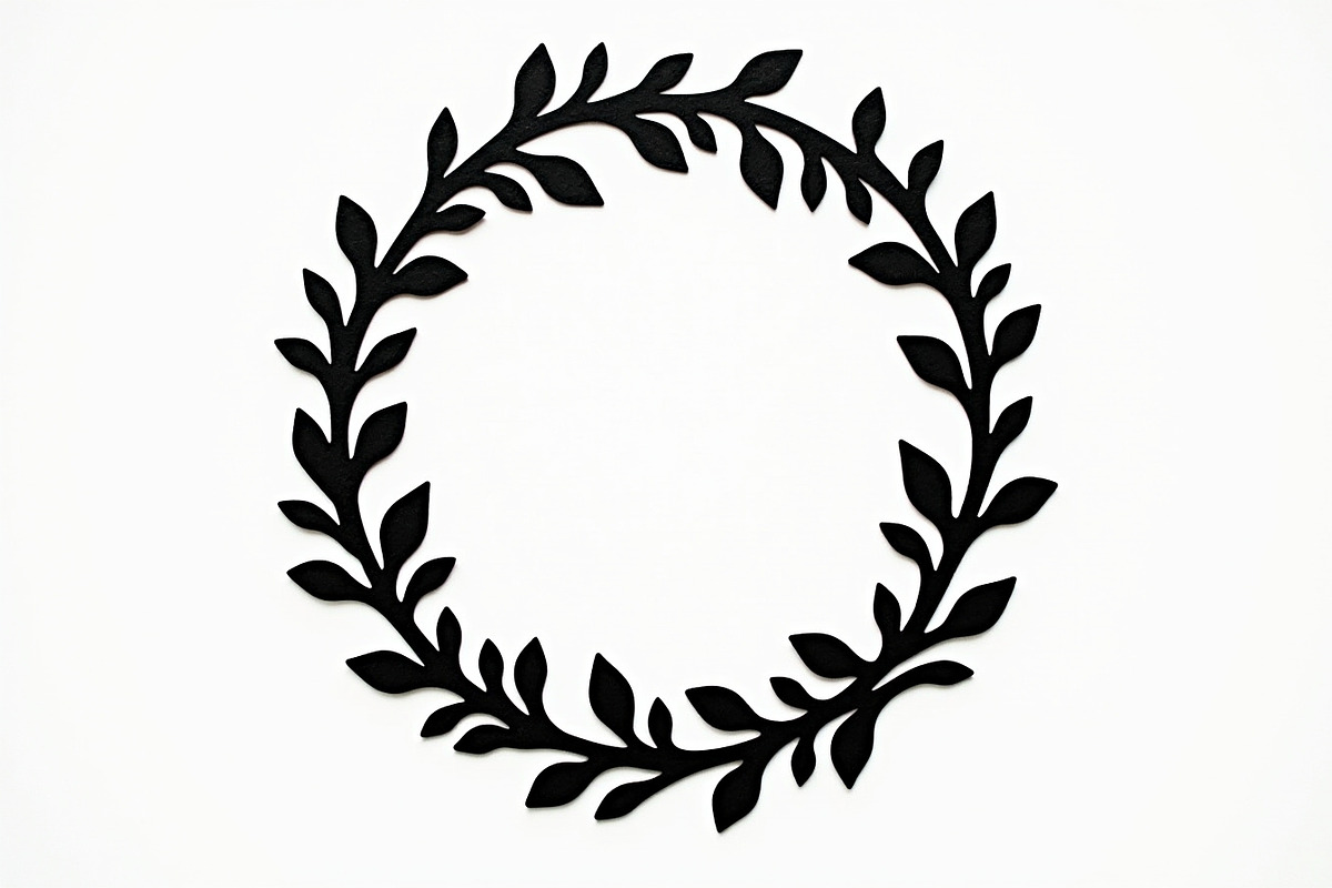 Elegant Leaf Wreath Frame Bundle, an Illustration by Designs_River (Photo 8 of 9)