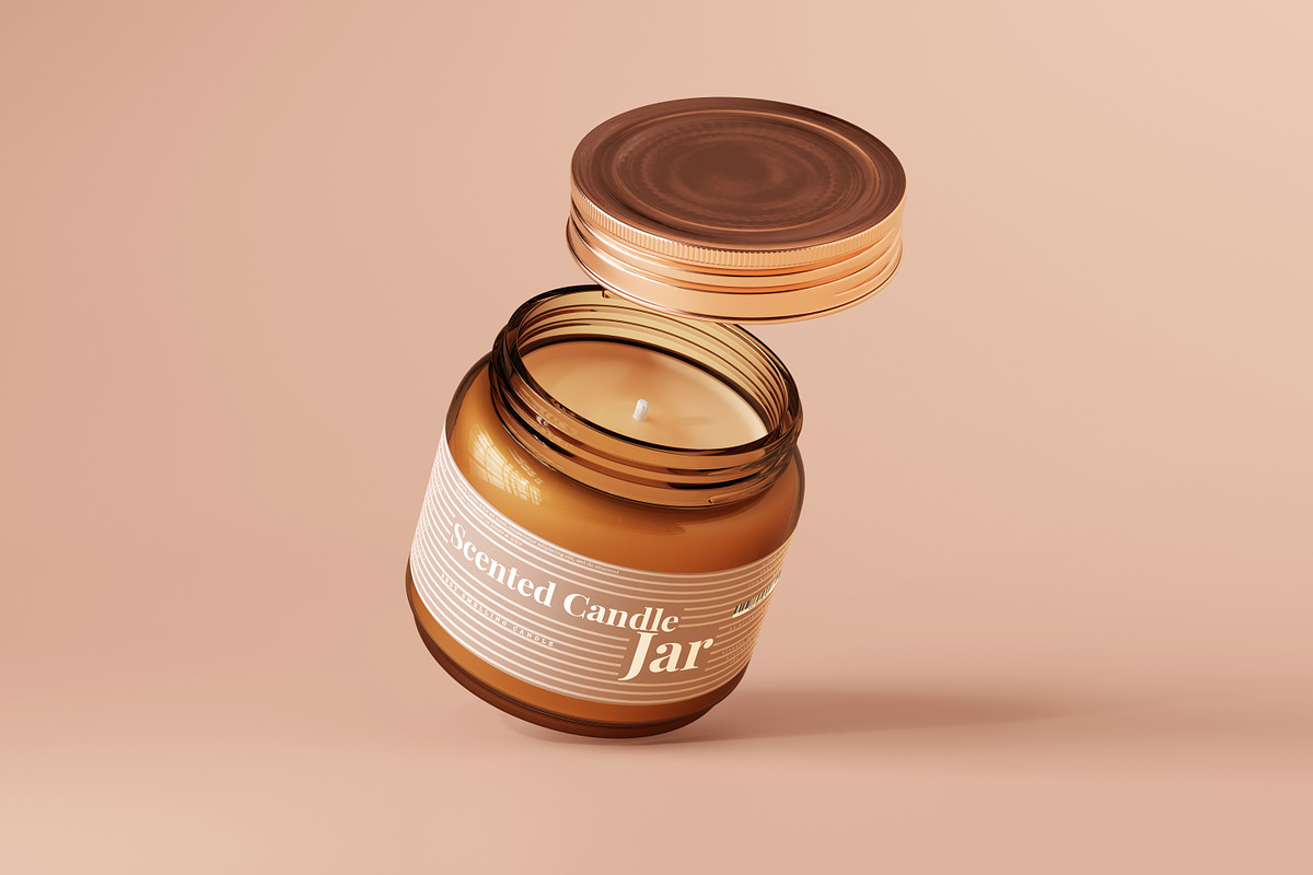 Amber Glass Candle Mockup Bundle, a Packaging Mockup by pmvch (Photo 50 of 135)
