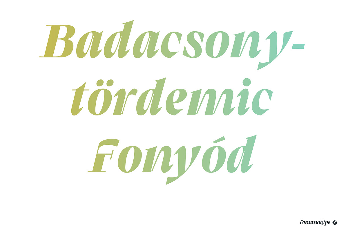 Badacsony, a Font by Fontanatype (Photo 4 of 14)