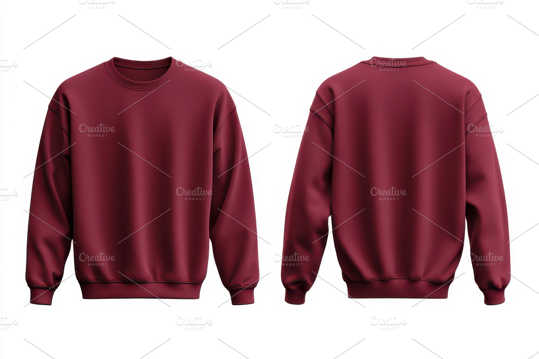Warm maroon sweatshirt displayed fro, a Photo by Tanuart