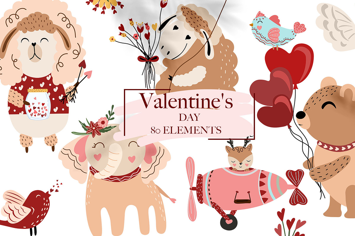 BUNDLE, Whole shop,clipart & pattens, an Animal Illustration by Usis (Photo 16 of 16)