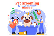 10 Pet Grooming Illustration, an Animal Illustration by denayunebgt (Thumbnail 1 of 4)