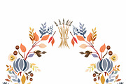 Floral Wreath Autumn Fall Decor, a Decorative Illustration by Lauren Lesley Studio (Thumbnail 2 of 2)