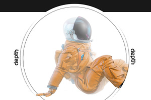 PSD Mockup 3D NASA Astronaut 41