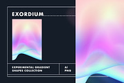 Exordium Dynamic Gradient Shapes, a Texture Graphic by Polar Vectors (Thumbnail 10 of 16)