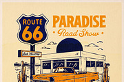 Classic Garage Vintage Illustrations, a Transportation Illustration by Bromz Studio (Thumbnail 2 of 6)
