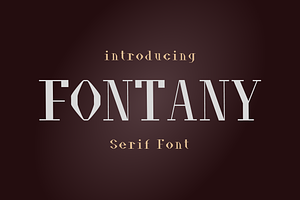 Fontany - Modern Typeface