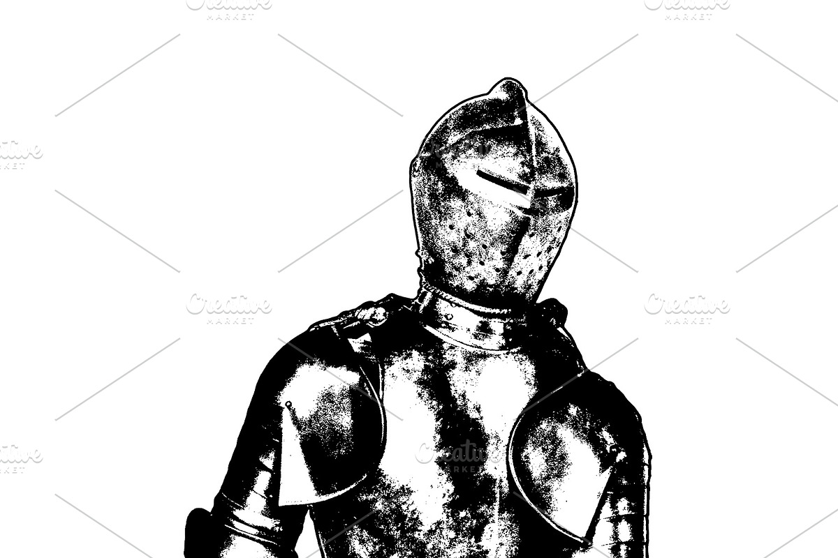 Historic knight armor isolated, an Object Illustration by DanFLCreativo