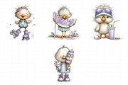 Summer Funny Chick Clipart, an Illustration by Daily.Designs (Thumbnail 6 of 8)