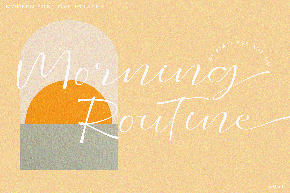 Moura - Modern Script, a Script Font by Flawless And Co (Photo 9 of 16)