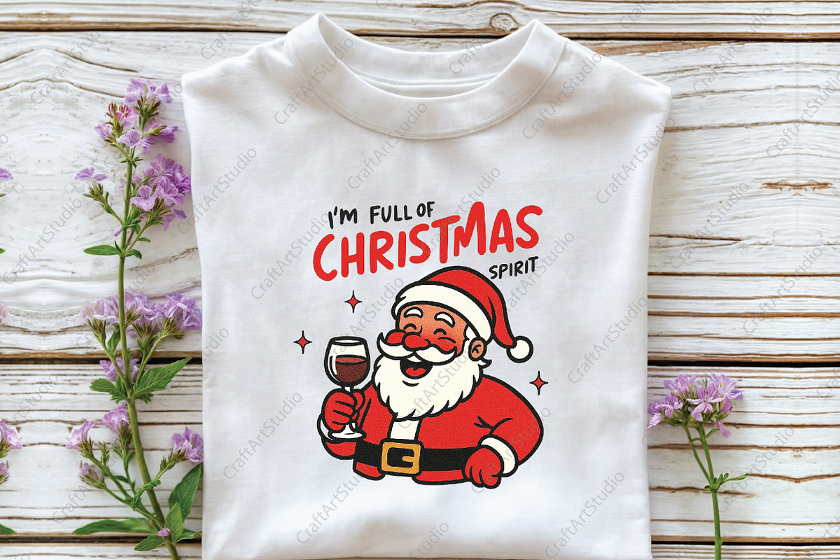 Sarcastic Funny Christmas Santa PNG, an Illustration by CraftArtStudio (Photo 2 of 4)