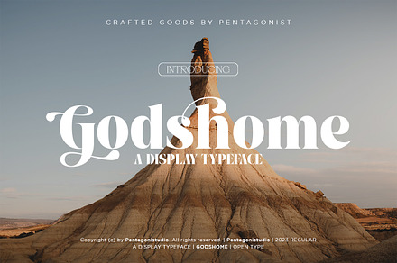 Godshome | Modern Serif, a Serif Font by Pentagonistudio