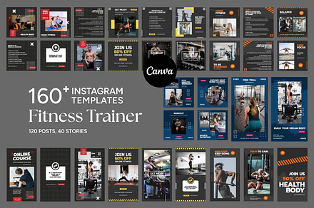 Fitness Trainer Instagram Templates