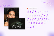 Plantyeus - Feminime Script Font, a Script Font by Dhabee (Thumbnail 5 of 15)