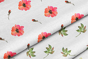 Watercolor flowers seamless patterns, a Pattern Graphic by AnnelyBlooms (Thumbnail 2 of 7)