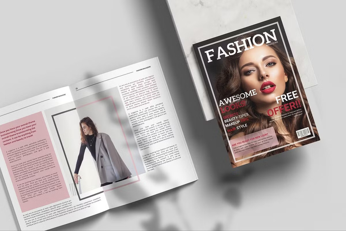 5 In 1 Fashion Magazine Canva Bundle preview 5