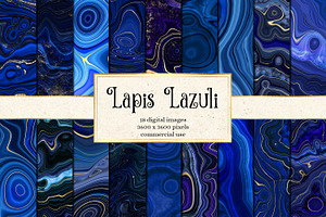 Lapis Lazuli Digital Paper