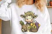 Whimsical Summer Cow Clipart, a Seasonal Illustration by designcity5 (Thumbnail 4 of 5)