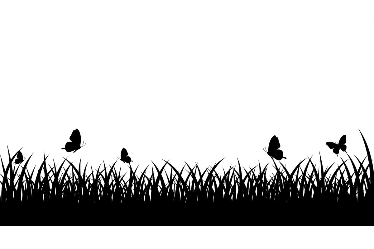 Floral Grass Border Silhouette Bundl, an Illustration by Amazin_art (Photo 39 of 51)