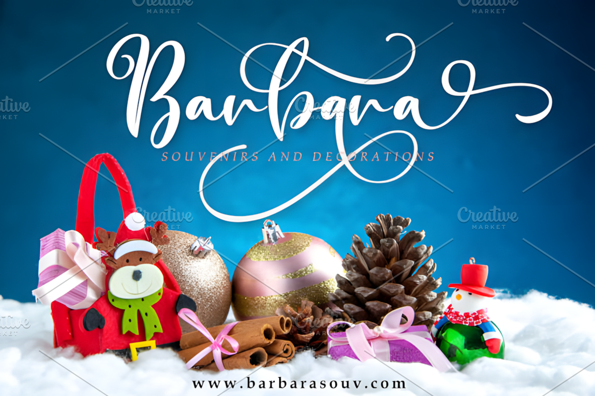 Wonderful Christmas Font, a Script Font by Coco Bloom (Photo 3 of 10)