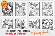 KDP Interiors, Flower Coloring Book, an Illustration by Jaboor Magics (Thumbnail 3 of 5)