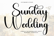 Sunday Wedding, a Handwritten Font by InermediaSTUDIO (Thumbnail 1 of 7)