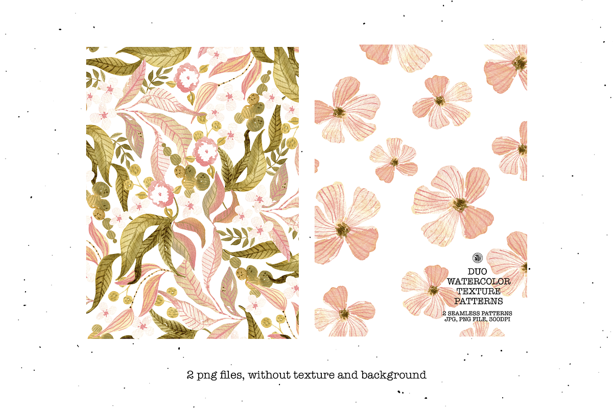 Watercolor Textured Duo Patterns, a Pattern Graphic by Webvilla Studio (Photo 6 of 7)