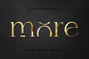 Gold Text & Logo Effect, a Layer Style Add-On by Design Squad (Thumbnail 1 of 4)