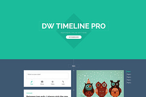 WordPress theme DW Timeline Pro
