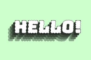 Hello Text Effect Template