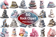 3D Rock Clipart Png, an Object Illustration by Forhadx5 (Thumbnail 1 of 6)