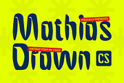 CS Mathias Drawn, a Sans Serif Font by Craft Supply Co. (Thumbnail 1 of 8)